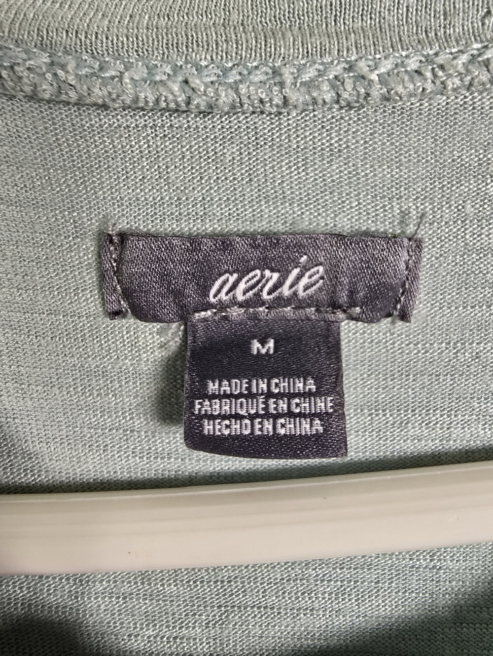 aerie Mint Green Tank with Metallic Gold Pineapple Flowy Swing Crop Top Size M - Picture 7 of 9